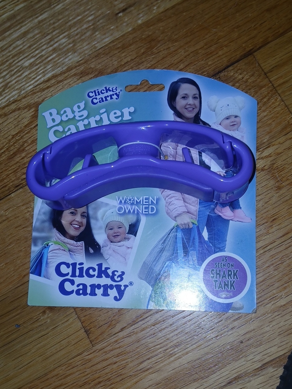 Click & Carry Purple Bag Carrier -